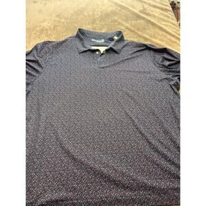 Rountree & Yorke‎ performance Polo 4XT Blue Print Short Sleeve